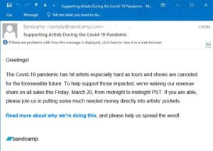 Another COVID-19 Self-Serving Report